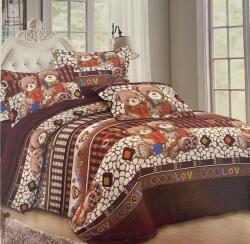  MEDVE CSALÁD barna pamut baba ágyneműhuzat