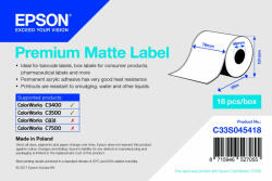 Epson 76mm*35m matt inkjet címke (C33S045418)