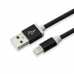 SBOX IPH7B USB-iPhone7 töltőkábel, 1.5m, fekete