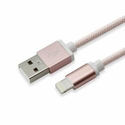 SBOX IPH7RG USB-iPhone7 töltőkábel, 1.5m, rozé-arany