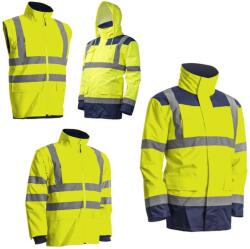 Ganteline Kanata 4/1 Hi-Viz Sárga/Kék Pe kabát (XL) (7KANYXL)