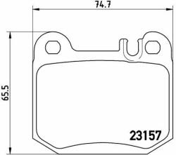 BREMBO set placute frana, frana disc BREMBO P 50 043 - automobilus