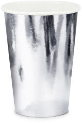 PartyDeco Pahare - arginti 220 ml 6 buc