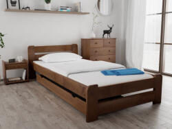 Laura ágy 80x200, tölgyfa Ágyrács: Léces ágyrács, Matrac: Coco Maxi 20 cm matrac