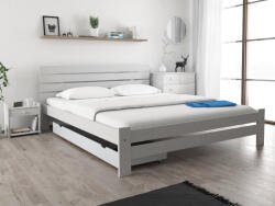  PARIS magasított ágy 180x200 cm, fehér Ágyrács: Léces ágyrács, Matrac: Coco Maxi 20 cm matrac