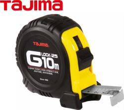 TAJIMA G-LOCK 10m/25mm Profi Mérőszalag Ütésálló Gumi borítással (G5PA0MY)