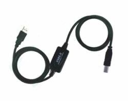 Wiretek VE595 USB-A / USB-B 10m kábel