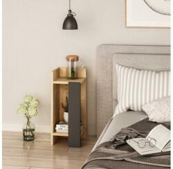 ASIR GROUP Éjjeli szekrényke ELOS 60x25 cm barna/antracit 855DTE3507 (AS0674)