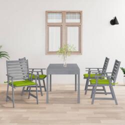 vidaXL Scaune de exterior cu perne, 4 buc. , lemn masiv acacia (3078415)
