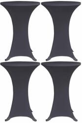 vidaXL Husă de masă elastică, 4 buc. , antracit, 60 cm (279084)