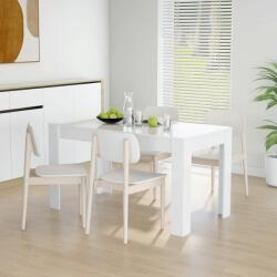vidaXL magasfényű fehér forgácslap étkezőasztal 140 x 74, 5 x 76 cm (804208) - vidaxl