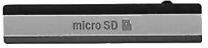 Sony Xperia Z2 D6503 - Capac Card SD (Black) - 1284-6785 Genuine Service Pack, Negru