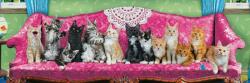 EUROGRAPHICS 6010-5629 - Kitty Cat Couch - 1000 db-os Panoráma puzzle