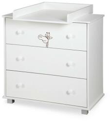 Klups Comoda copii Klups Safari Giraffe Alb