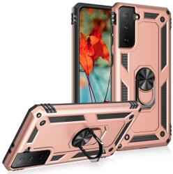 Husa RING cu suport pentru Samsung Galaxy S21 5G roz