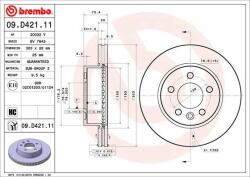 BREMBO Disc frana BREMBO PRIME LINE - UV Coated 09. D421.11 (09.D421.11)