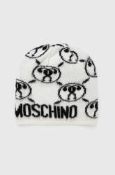 Moschino sapka gyapjú keverékből fehér, - fehér Univerzális méret - answear - 26 990 Ft