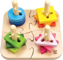 Hape Дървен пъзел HaPe International - с фигури за нанизване (H0411)