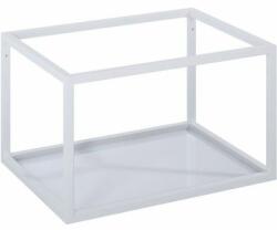 Elita 60x45, 1x35, 4 cm-es matt fehér színű üvegpolcos szekrénykeret 168184 (168184)