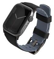 Uniq Linus Airosoft Apple Watch 42/44/45/49mm szilikon szíj, fekete (UNIQ-45MM-LINUSBLK) - speedshop