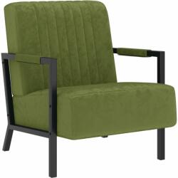 vidaXL Fotoliu, verde deschis, catifea (325761)