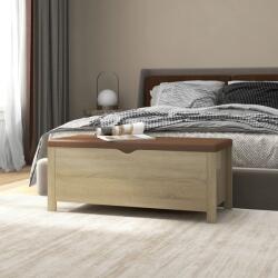 vidaXL Cutie depozitare pernă stejar sonoma 105x40x45cm lemn prelucrat (326771)