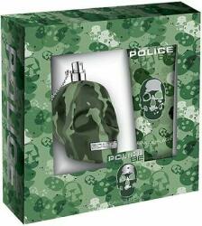 Police Set cadou Police To Be Camouflage, Apă de toaletă 40ml + şampon pentru intreg corp 100ml, Bărbați