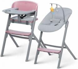KinderKraft Set scaun de masa si sezlong KinderKraft - Livy and Calmee, Roz (KHLICA00PNK0000) Sezlong balansoar bebelusi