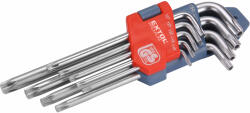 Extol torx kulcs klt. , CV. ; 9db, lyukas, T10, 15, 20, 25, 27, 30, 40, 45, 50, bliszteren (32109) (32109)