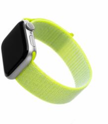 FIXED Nylon szíj Apple Watch 42/44/45mm, lime FIXNST-434-LI (FIXNST-434-LI) - pcx