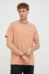 Levi's tricou din bumbac culoarea portocaliu, modelator 9BYY-TSM0JY_28X