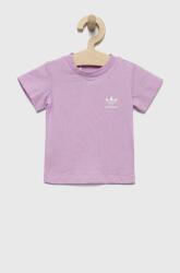 Adidas tricou de bumbac pentru copii culoarea violet 9BYY-TSG01K_04X