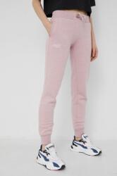 Superdry Pantaloni femei, culoarea roz, melanj 9BY8-SPD0W9_03X