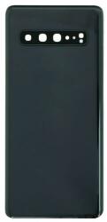 tel-szalk-1929691730 Samsung Galaxy S10 5G fekete Akkufedél hátlap - kamera lencse burkolati elem ragasztóval (tel-szalk-1929691730)