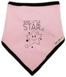Baby Nellys Bavețică pentru copii de bumbac - Baby Nellys, Baby Little Star - roz