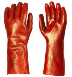 Ganteline Mártott PVC Kesztyű, Piros, 36 cm Hosszú(10) (3620)