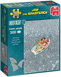 Jumbo - Puzzle Jan van Haasteren: Mania rechinilor - 500 piese