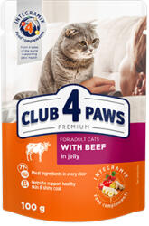 CLUB 4 PAWS Premium Hrana umeda pisici, cu Vita in jeleu set 24 100g