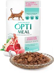 Optimeal Sensitive Hrana umeda pisici adulte - Miel si curcan in sos, set 12 0, 085kg