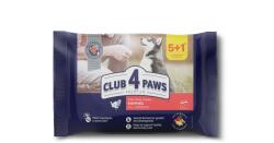 CLUB 4 PAWS Hrana umeda catei - curcan, set 5+1, 6 80 g