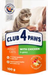 CLUB 4 PAWS Premium Hrana umeda pisici, cu Pui set 24 100g
