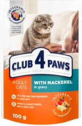 CLUB 4 PAWS Premium Hrana umeda pisici, cu Macrou set 24 100g