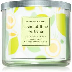Bath & Body Works Coconut Lime Verbena lumânare parfumată 411 g