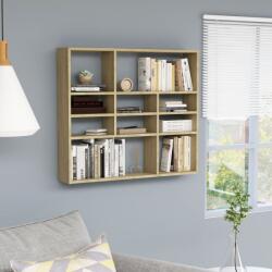 vidaXL Raft de perete, stejar Sonoma, 90 x 16 x 78 cm, PAL (802942) Raft
