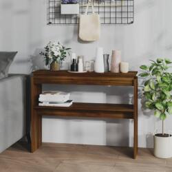 vidaXL Măsuță consolă, stejar maro, 102x30x80 cm, lemn prelucrat (815221)