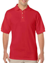 Gildan Uniszex Galléros póló Rövid ujjú Gildan DryBlend Adult Jersey Polo - 2XL, Piros