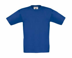 B&C Collection Gyerek rövid ujjú póló B and C Exact 150/kids T-Shirt 1/2 (86-92), Királykék