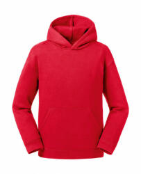 Russell Gyerek kapucnis hosszú ujjú pulóver Russell Europe Kids' Authentic Hooded Sweat 2XL (152/11-12), Piros