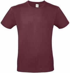 B and C Férfi rövid ujjú póló B&C #E150 T-Shirt -M, Burgundi vörös