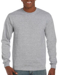 Gildan Uniszex póló Hosszú ujjú Gildan Ultra Cotton Adult T-Shirt LS - XL, Sportszürke